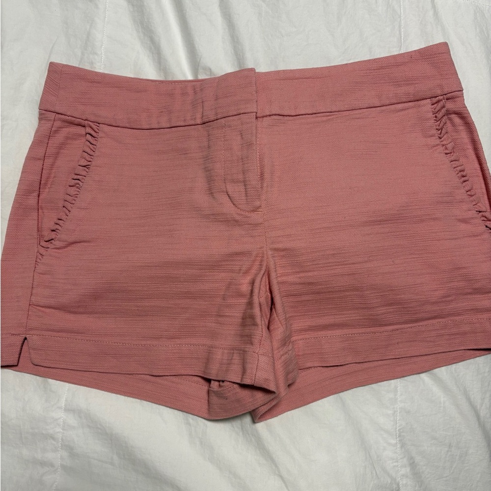 LOFT High Waist Mauve Shorts